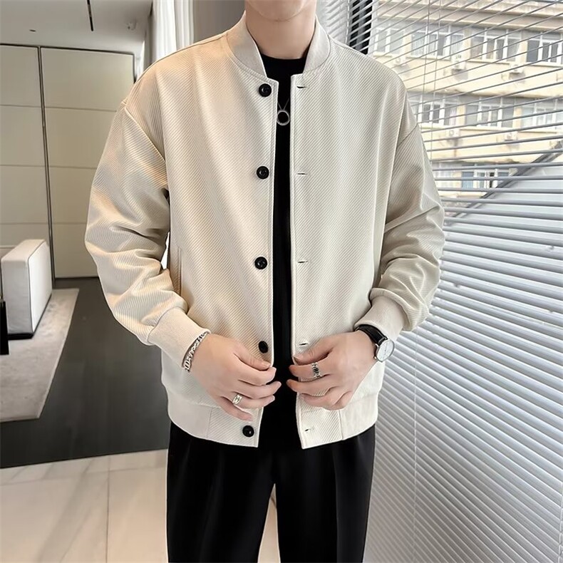 痞帅棒球服外套男春秋季高级感休闲工装夹克男士秋装上衣JK011,男装夹克,星座1116A-2（原606A-1）