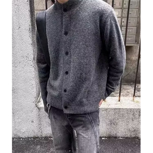 春款时尚休闲圆领不规则针织加绒保暖简约纯色卫衣外套女 MBX060图片