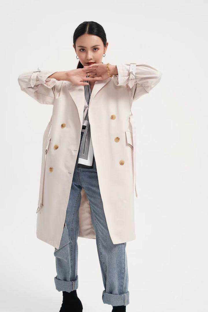 秋装新款现货风衣，女装风衣，艾涵o