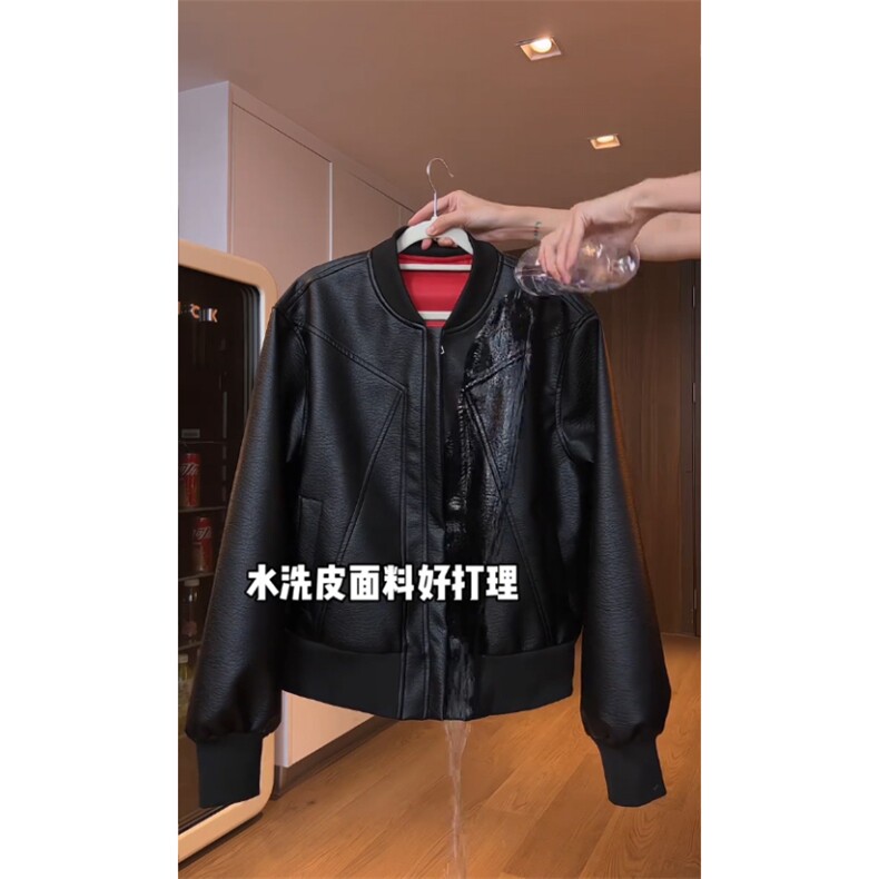 现货直播同品质宽松型美式夹克秋季棒球领皮夹克JK560-P58特,男装夹克,星座1213