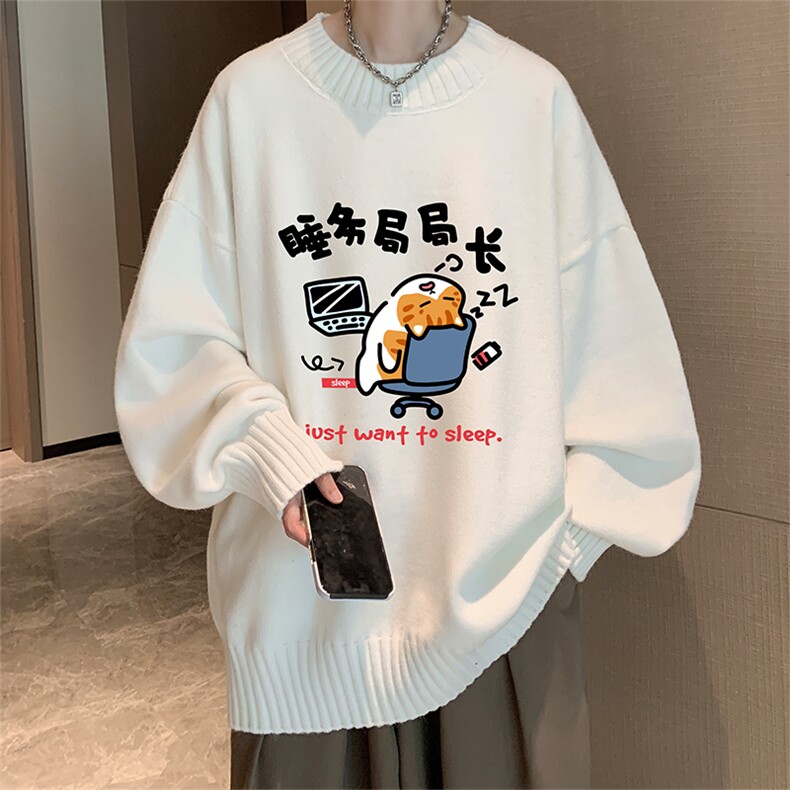 半高领毛衣男大码胖子针织衫毛线衣 M18447-P45 加绒款-P65图片