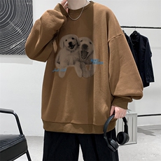 圆领卫衣男超大码胖子肥佬大号长袖t恤S6455-P28，男装卫衣，电商A040