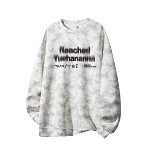 得物供货、重磅420克现货 麂皮绒扎染卫衣HD019-1-LY25114ZR-P35图片