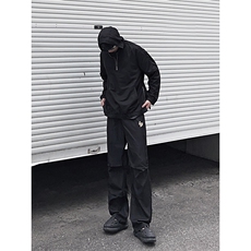 B221美式ins街头hiphop刺绣宽松褶皱休闲裤子LK23123-P60控78，男装休闲裤，电商B221