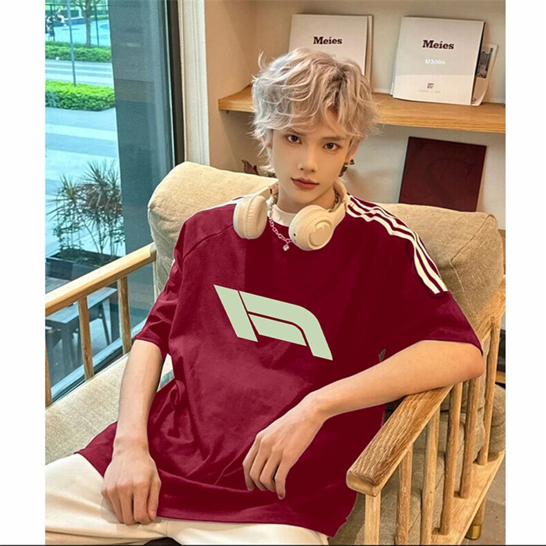 夏季美式高街重磅纯棉三条杠织带撞色男女短袖T恤ZD632-特P30,男装T恤,电商A486-1