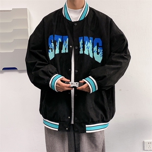 秋款棒球服夹克外套男潮牌潮流字母刺绣情侣学生22112-P70控108图片