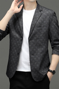 BF22607钱塘2020-2中青年男士时尚休闲帅气简约西服外套P102图片