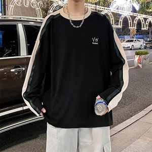 春秋oversize撞色拼卫衣男友风青少年内搭打底衫WY0325-P38图片