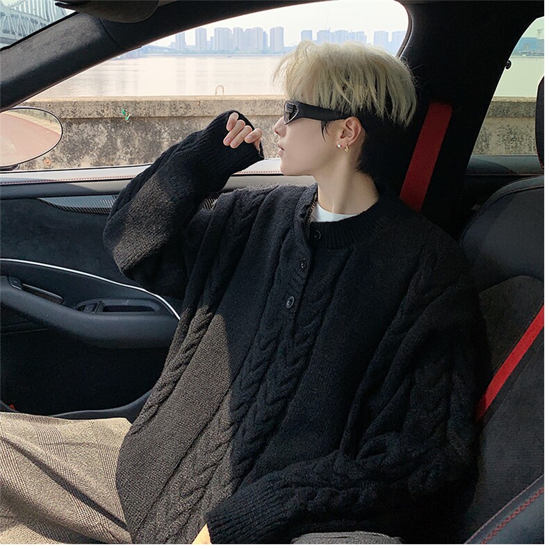 毛衣男秋冬新款港风宽松针织毛衫MYA5-P65，男装针织衫/毛衣，星座214-3