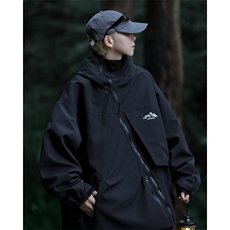 A935-P66美式机能风斜链接运动夹克户外登山服连帽冲锋衣外套男，男装夹克，星座512-6