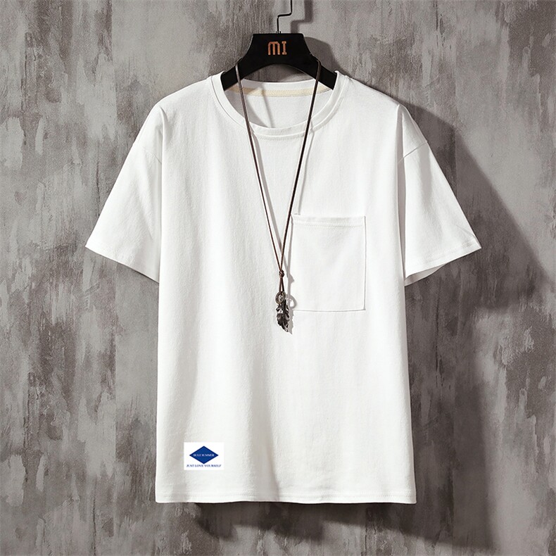 DX24061-P25大口袋百搭短袖t恤男大码半袖体恤上衣服,男装T恤,电商A040A