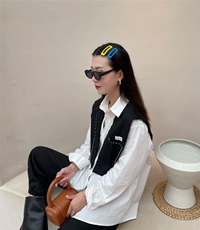 披肩两件套衬衫，女装衬衫，倩衣百度