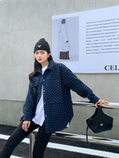 9958款拼接羊毛面料可以外穿还可以配马甲，女装马甲，衣宫主