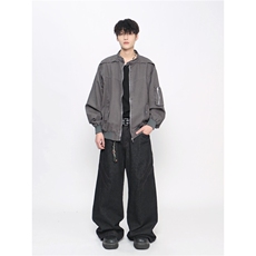 W10542-P75网图现货新款设计感宽松百搭棒球服夹克外套高品质，男装夹克，星座1608