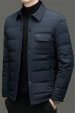 C98668钱塘2020-2新款商务休闲翻领简约中年男士羽绒服P205，男装羽绒服，钱塘207-2
