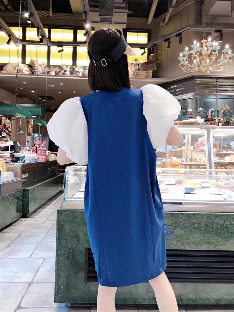 雪纺袖连衣裙，女装连衣裙，一杭