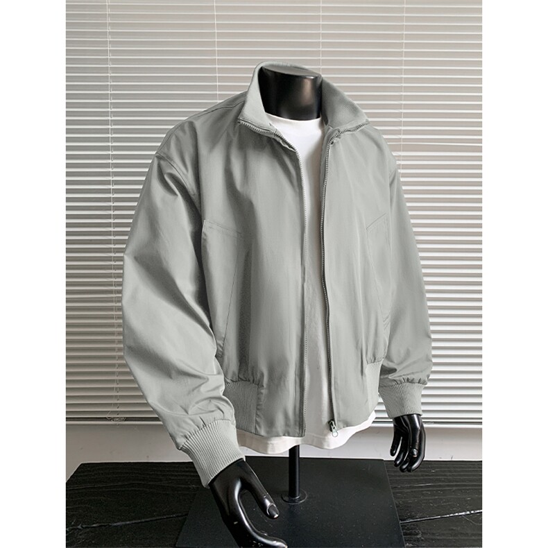 现货10W件2026春季新款痞帅机车夹克大码男宽松外套J5232特P35,男装夹克,电商A001