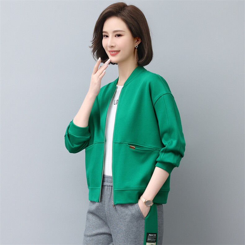 时尚休闲开衫棒球卫衣女宽松显瘦百搭外套春季新款韩版学生上衣,女装卫衣/绒衫,依恋蒂丝