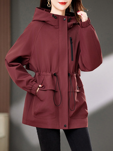高级感收腰显瘦风衣女春秋2025新款小个子妈妈减龄薄褂子洋气夹克图片