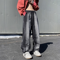 牛仔裤男美式高街vibe风直筒裤子N1620-P50，男装牛仔裤，星座308B-1