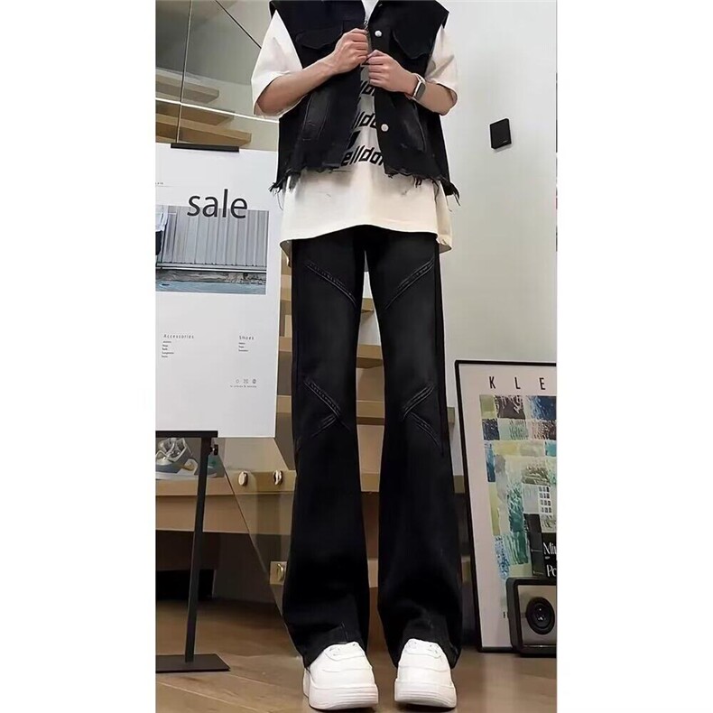 美式牛仔裤嘻哈ins潮高街潮流痞帅情侣长裤KZ20K7054--TP45,男装牛仔裤,电商A247C