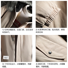 MM48062-P130冬季大毛领衣男士大码加厚袄男服网格，男装棉衣，电商A040A