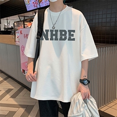 F006P32华夫格夏季新品港风高街美式短袖T恤宽松ins重磅纯棉体恤，男装T恤，星座304A