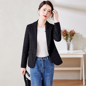 2025春秋新款小香风西装外套女短款修身收腰气质短外套图片