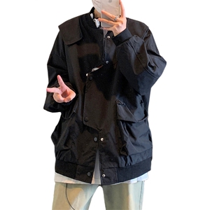 错位门禁飞行员夹克男外套男棒球衣服 XH26-P70图片