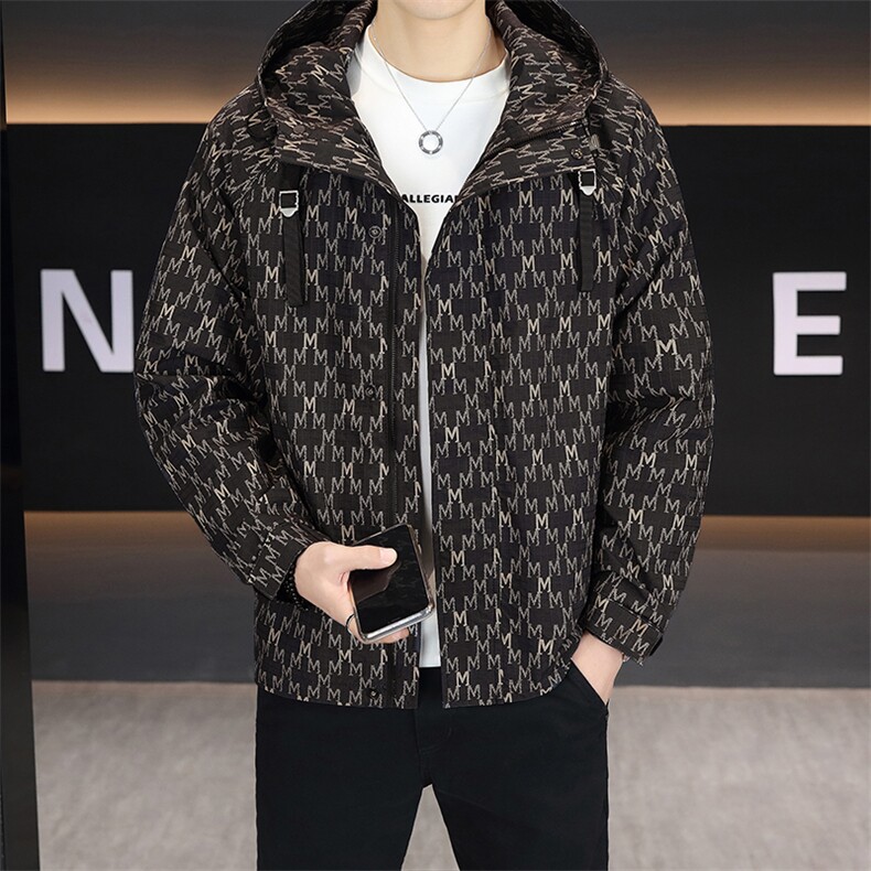 秋季夹克男高品质连帽外套型男商务休闲青年外套男N25802-P105,男装夹克,星座310B-3