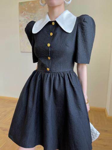 【新款上新】现货～翻领短袖连衣裙，女装连衣裙，LION&CAT(2F)