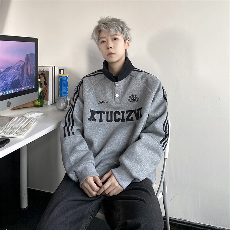 现货-潮牌美式polo领卫衣男春季新款刺绣上衣218-7-Y106-P75-控98,男装卫衣,星座218-7