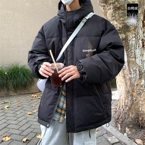 港风 冬季新款连帽白鸭绒羽绒服男潮宽松印花 YR6145 P225控268图片