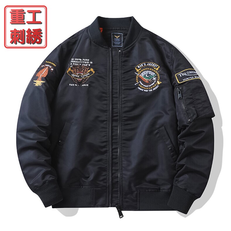 美式潮牌宽松版型飞行服时尚潮牌户外运动休闲加棉,男装夹克,星座210-5(原414-2)