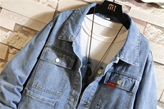 jk926-p70M-5XL砖墙ins牛仔夹克拉链破洞大码男日系CITYBOY，男装夹克，星座103A