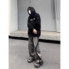 JY588-P47撞色拉链休闲裤工装裤网图，男装工装外套，星座1501-3