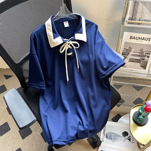 翻领短袖T恤男简约百搭休闲打底五分袖POLO衫S73P28