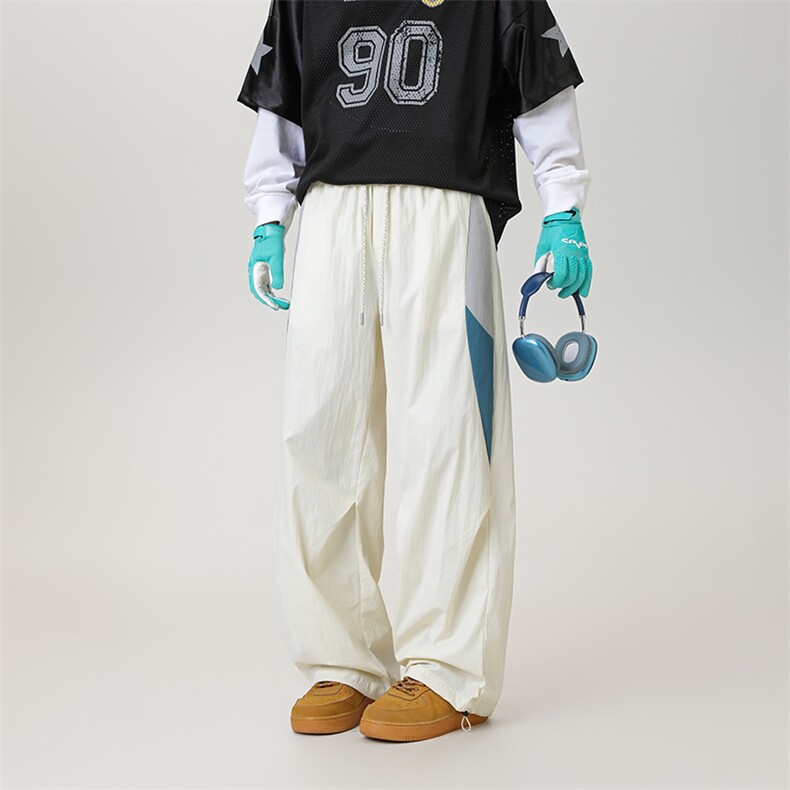 SJ-311B-1-YZ65091-P50控90美式运动拼接防泼水冲锋裤休闲长裤,男装休闲裤,星座311B-1