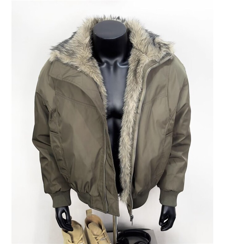 cleanfit毛领工装夹棉外套男款冬季短款保暖棉服座山雕棒球服夹克,男装棉衣,星座1008