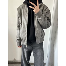 皮衣男士韩版潮流高街帅气百搭宽松2025春季ins新款外套W6733-P86，男装皮衣，星座412-1