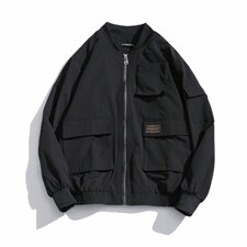 2021秋季新蒙马特日系大码宽松外套棒球领男大口袋夹克潮J902-P65，男装夹克，电商A001