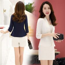 2021年夏季九分袖短款修身短外套韩版修身显瘦百搭淑女甜美，女装短外套，阿菲诺依