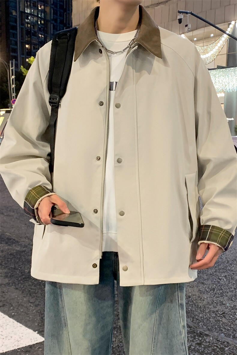 2026春款老钱风高品质纯棉猎装夹克DSA157B-J2608-特P78,男装夹克,电商A157B