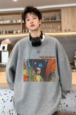 ！2023秋冬新款男士华夫格圆领卫衣百搭长袖T恤HWY49P28，男装卫衣，电商B220