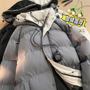 三防料 抖音品质 现货10W件 宽松加绒加厚棉衣外套棉服BM333特P85图片