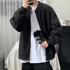 情侣潮大码宽松休闲多色光板夹克棒球服外套潮J7204P30【特价】，男装夹克，电商A007