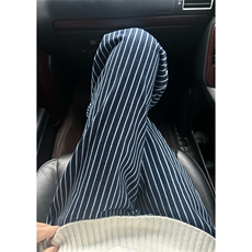 自拍图YK86033-P4875%棉%聚酯纤维美式复古蓝色条纹牛仔裤，男装牛仔裤，电商A086-1