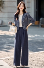 2025秋装新款简约时尚复古休闲短外套，女装短外套，罗腾