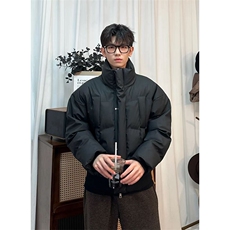 短款PU皮棉袄加厚立领宽松保暖男女棉衣外套-MY005特P80，男装棉衣，电商B289