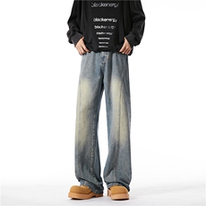 XZ616秋季新款重磅水洗缉明线弯刀牛仔长裤TY1105特P40控78，男装休闲裤，星座512A（原616）